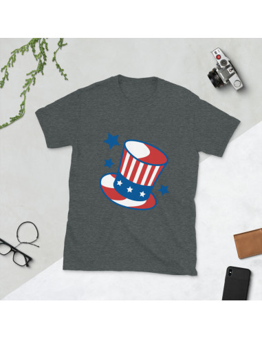 Top Hat USA Short-Sleeve Unisex T-Shirt